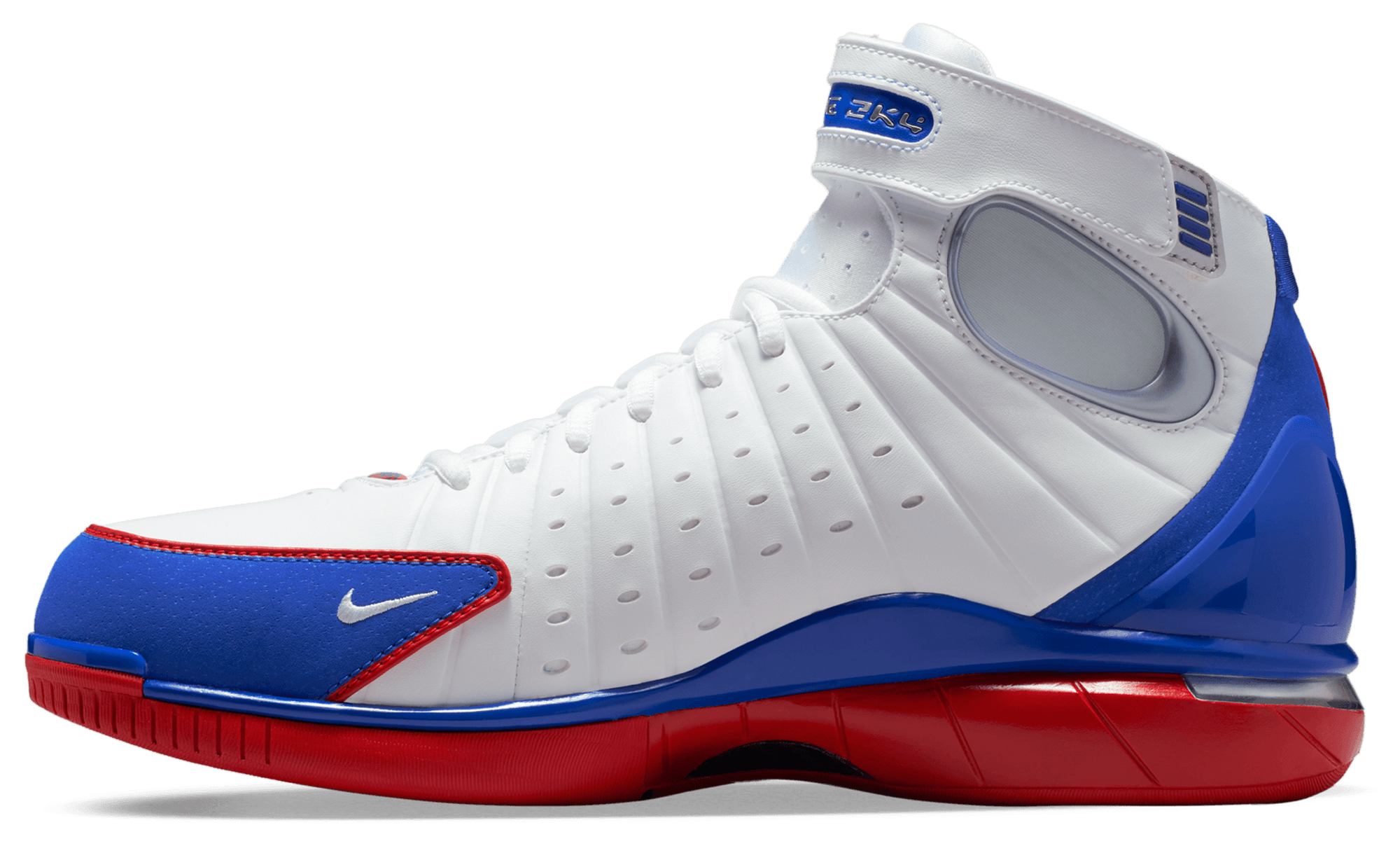 Nike Air Zoom Huarache 2K4 All Star - Varsity Red/White/Varsity Blue - Image 2