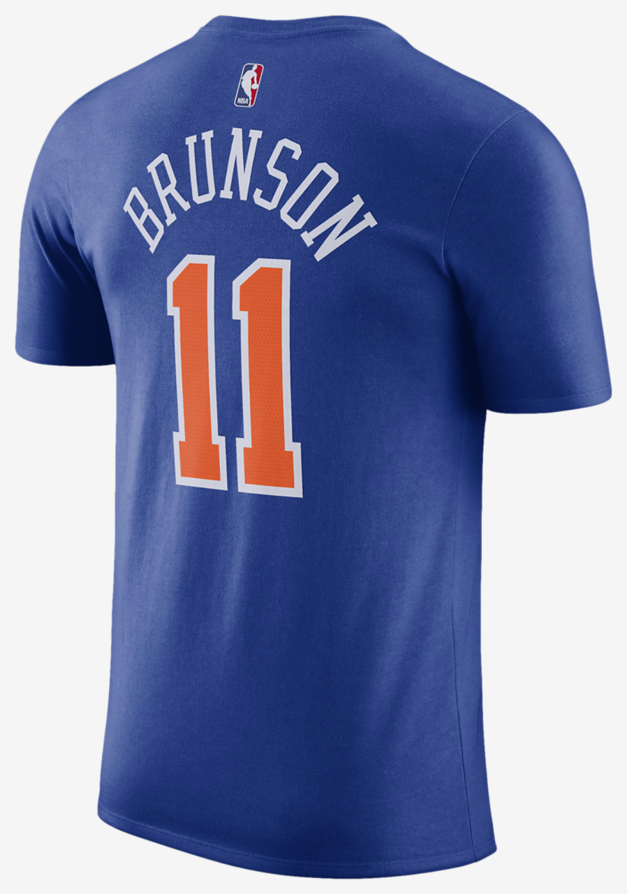Nike Knicks Name & Number T-Shirt Image 2 of 2. Tap to open photo gallery.