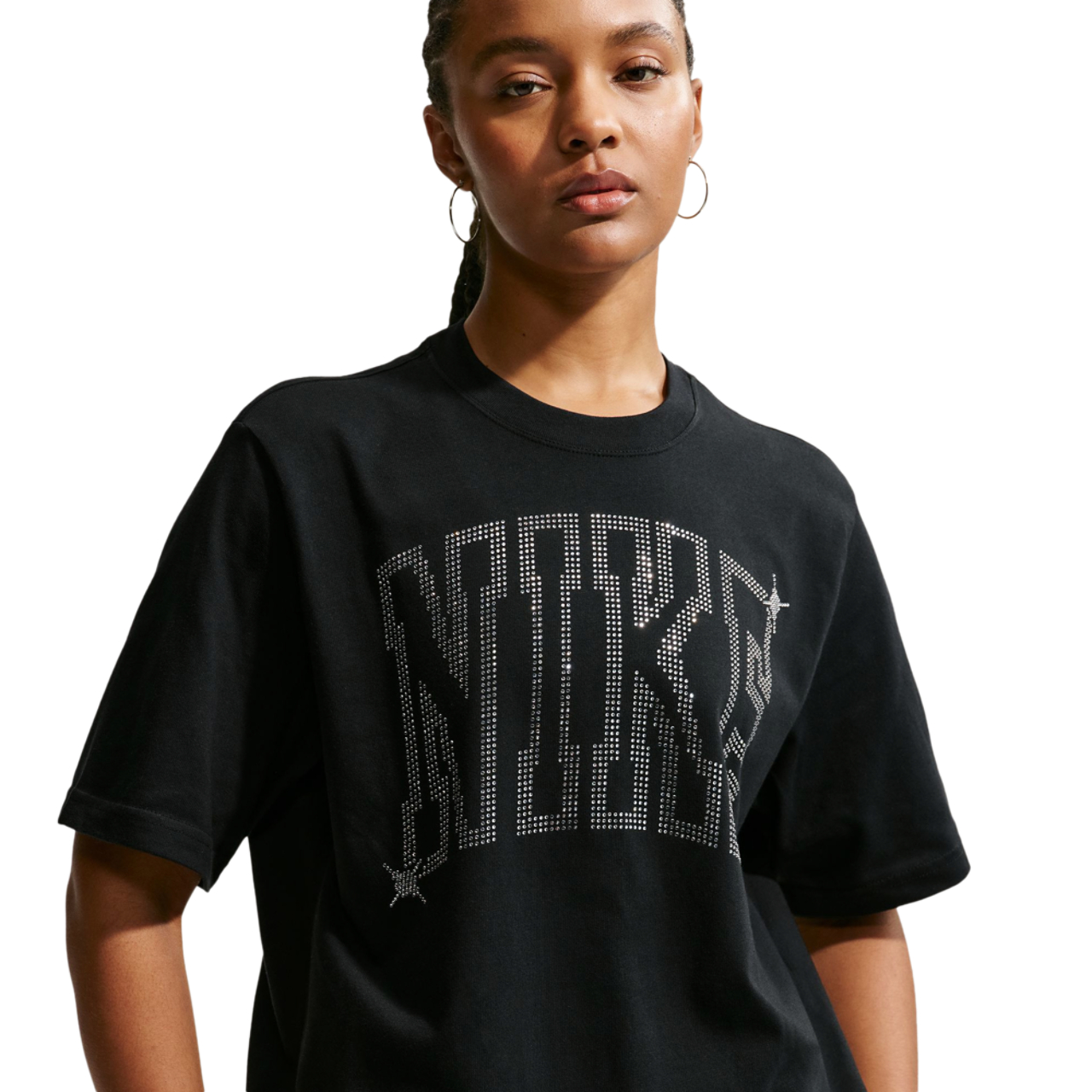 Nike NSW Classic Boxy ST7 Bling T-Shirt - Women's | Foot Locker