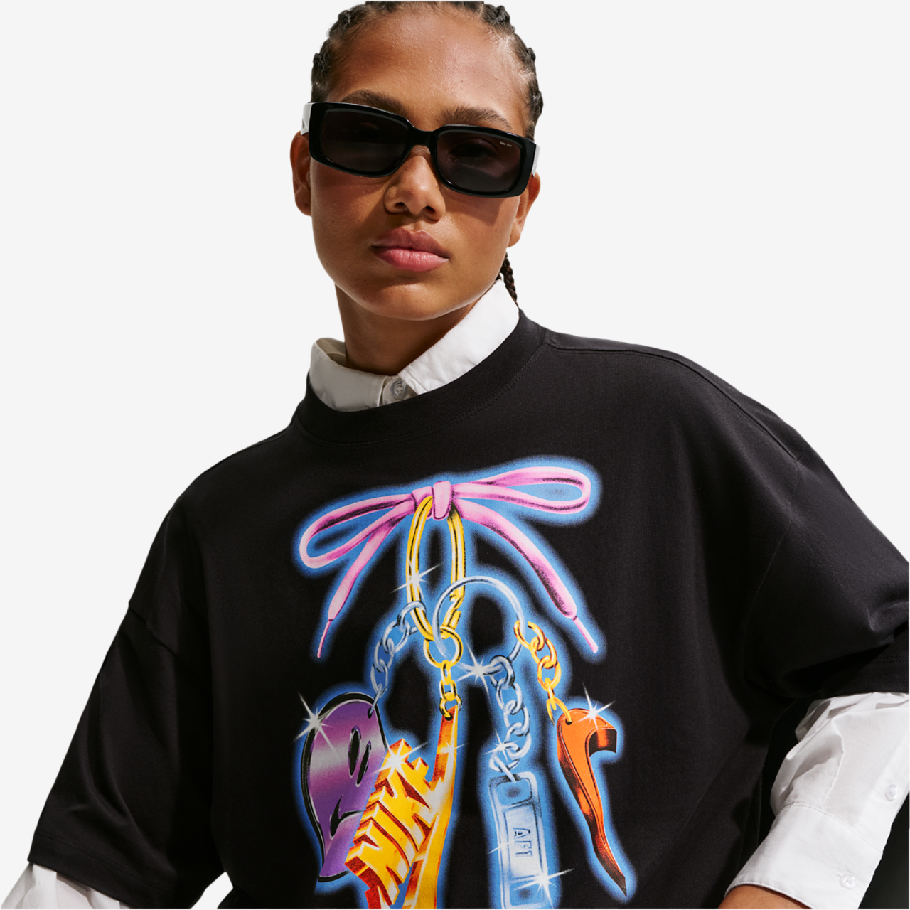 Nike NSW Classic Oversize Tee Image 1 of 4. Tap to open photo gallery.