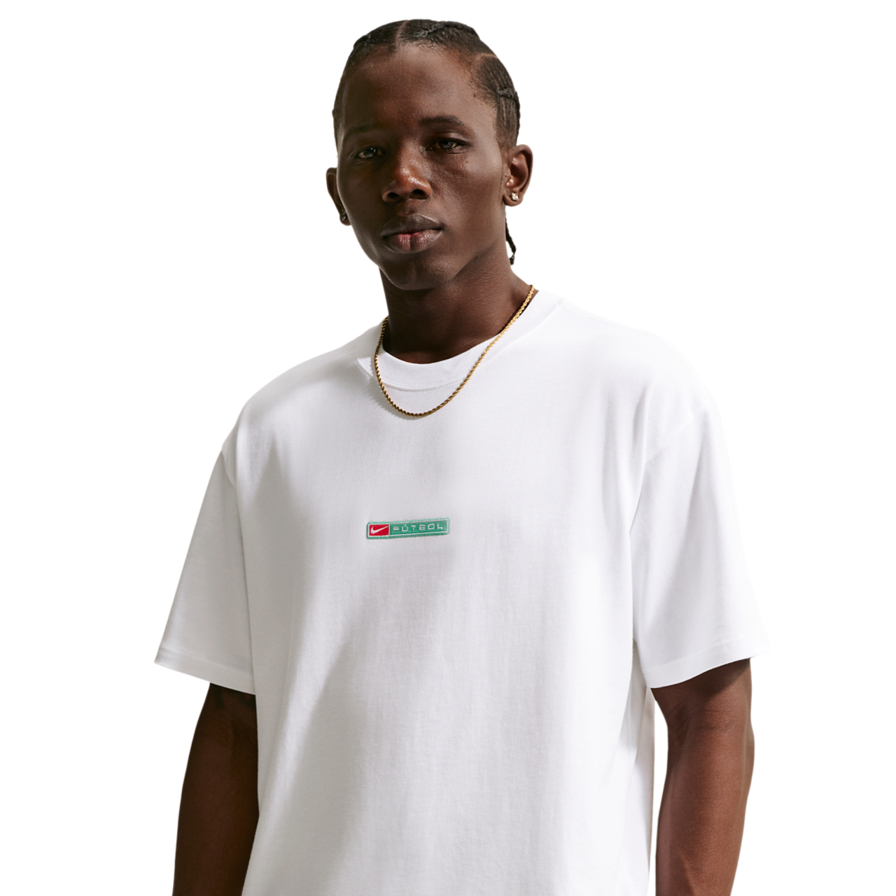 Nike NSW Boxy Futbol Loose Tee Image 1 of 4. Tap to open photo gallery.
