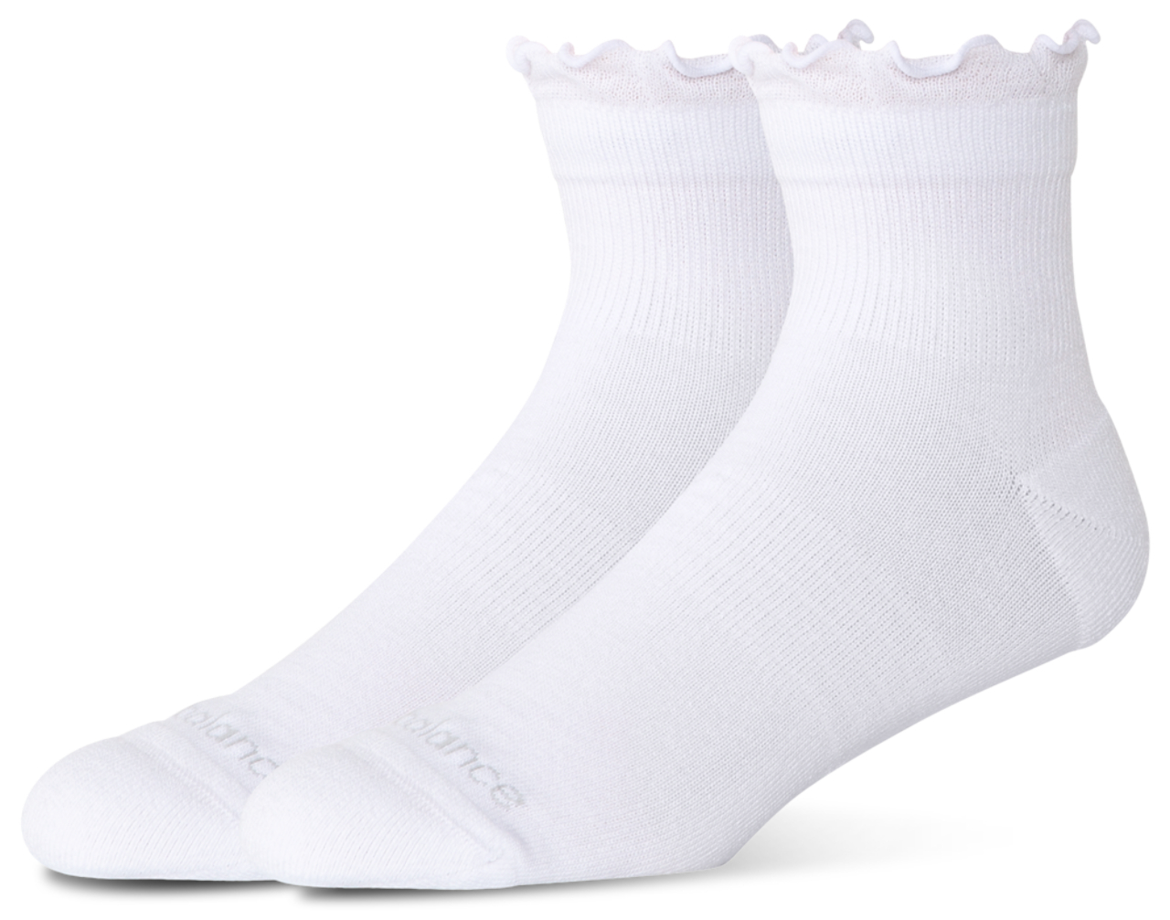 New Balance Active Ruffle 2PK Quarter Sock  Image 1 of 1. Tap to open photo gallery.