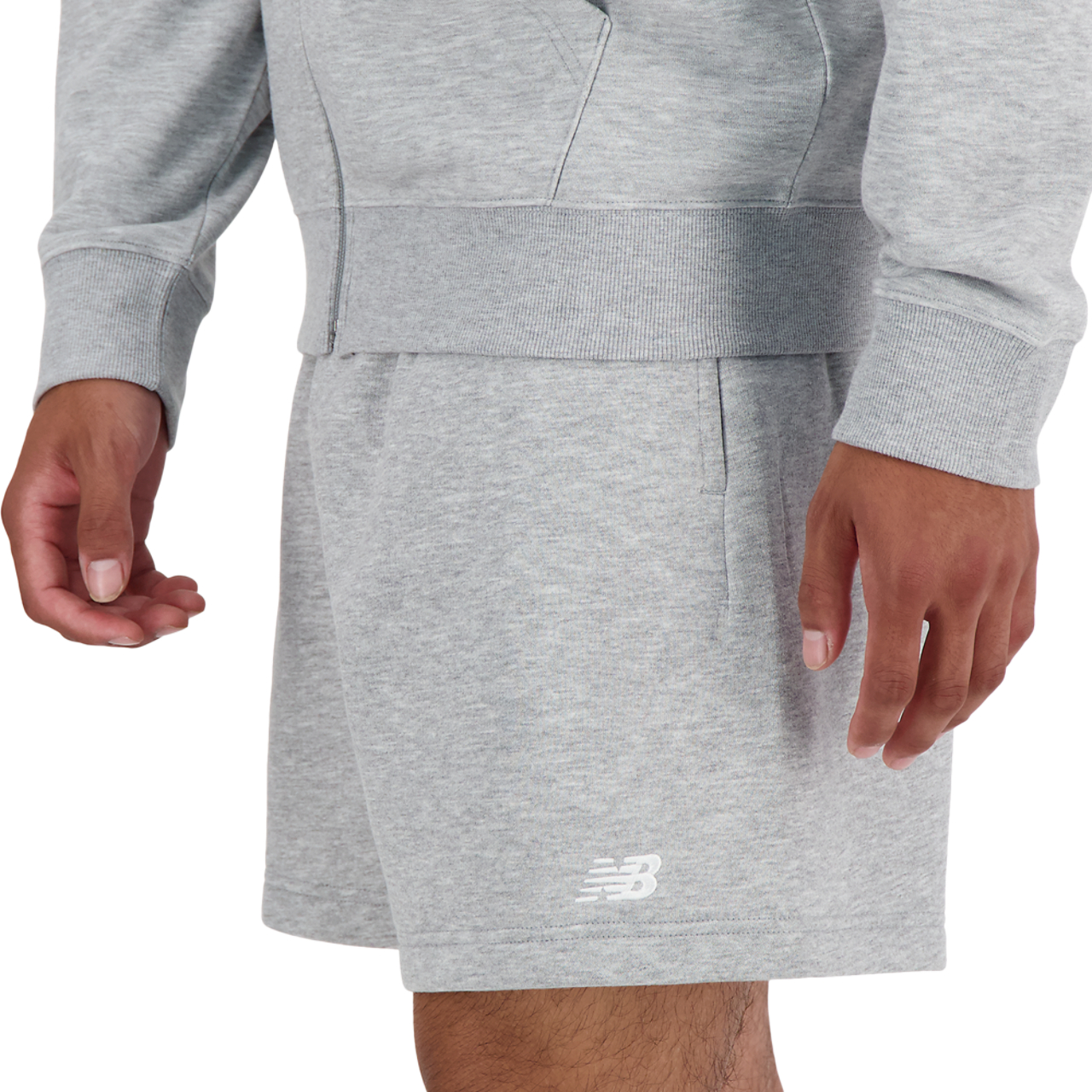New Balance Sport Essentials Fleece 7" Shorts Image 4 of 4. Tap to open photo gallery.