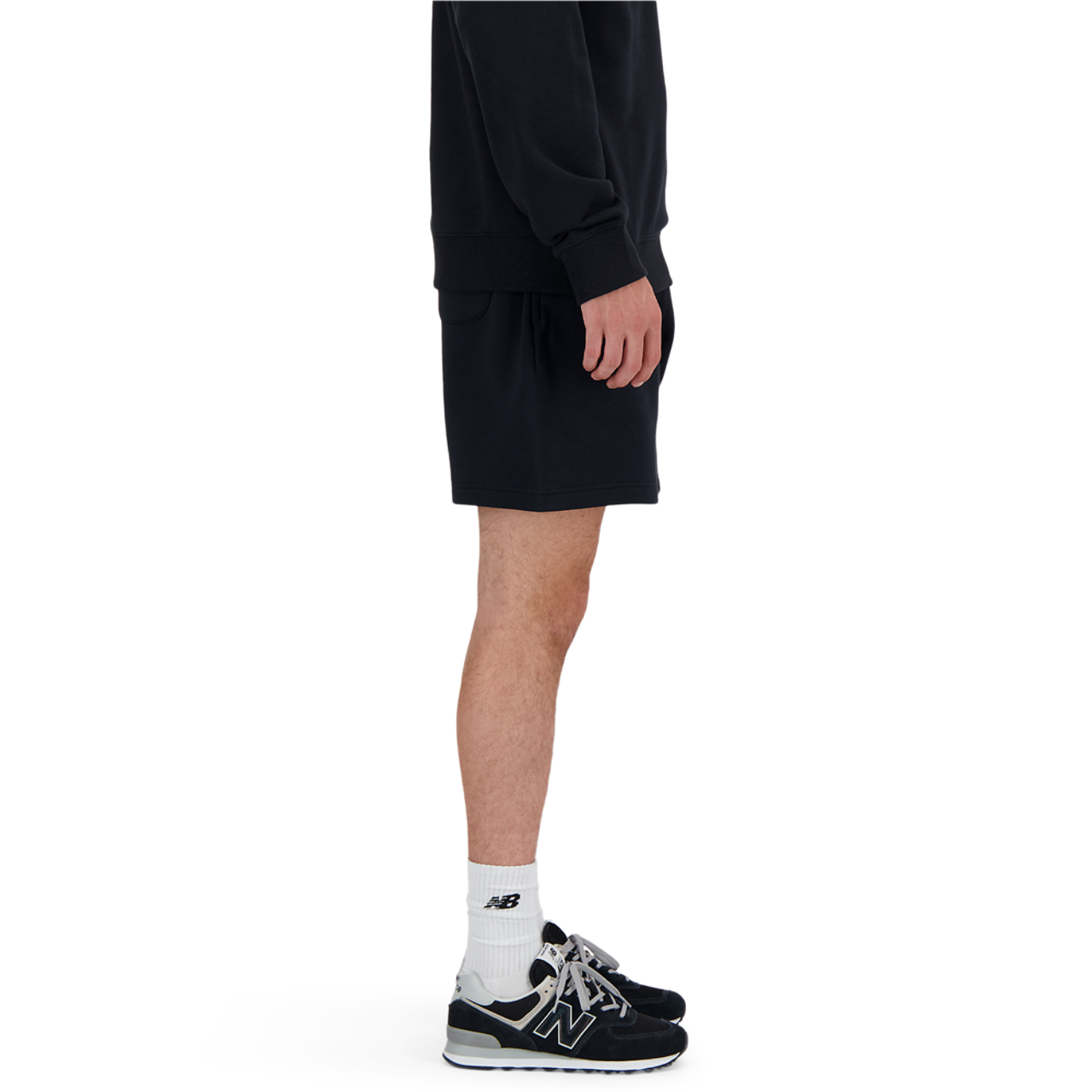 New Balance Sport Essentials Fleece 7" Shorts Image 3 of 4. Tap to open photo gallery.