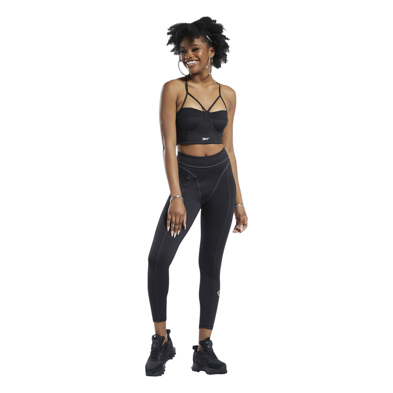 Reebok Cardi Bralette Image 7 of 7. Tap to open photo gallery.