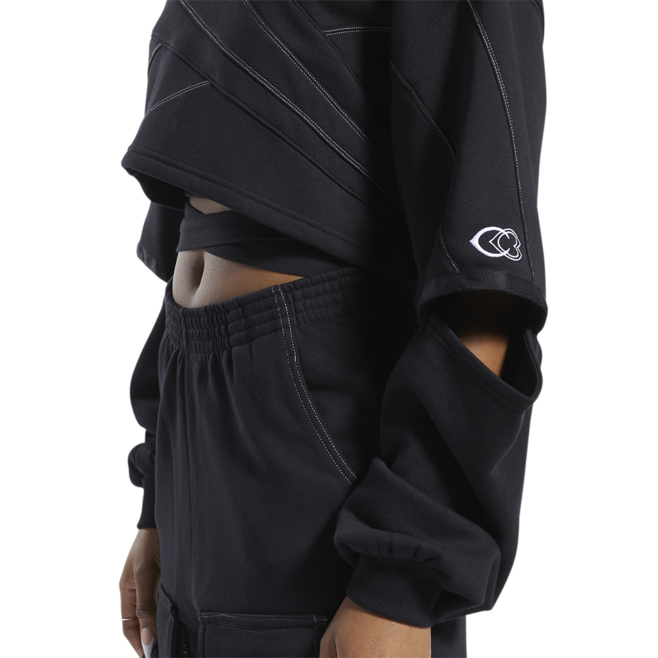 Reebok Cardi Knit Sweatshirt Image 5 of 7. Tap to open photo gallery.