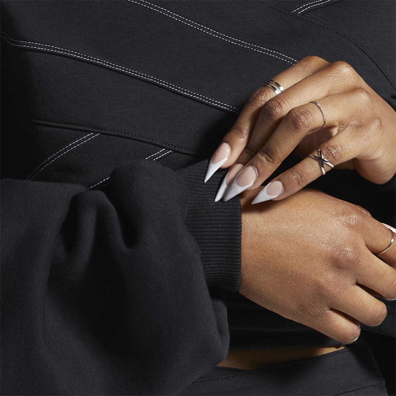 Reebok Cardi Knit Sweatshirt Image 6 of 7. Tap to open photo gallery.