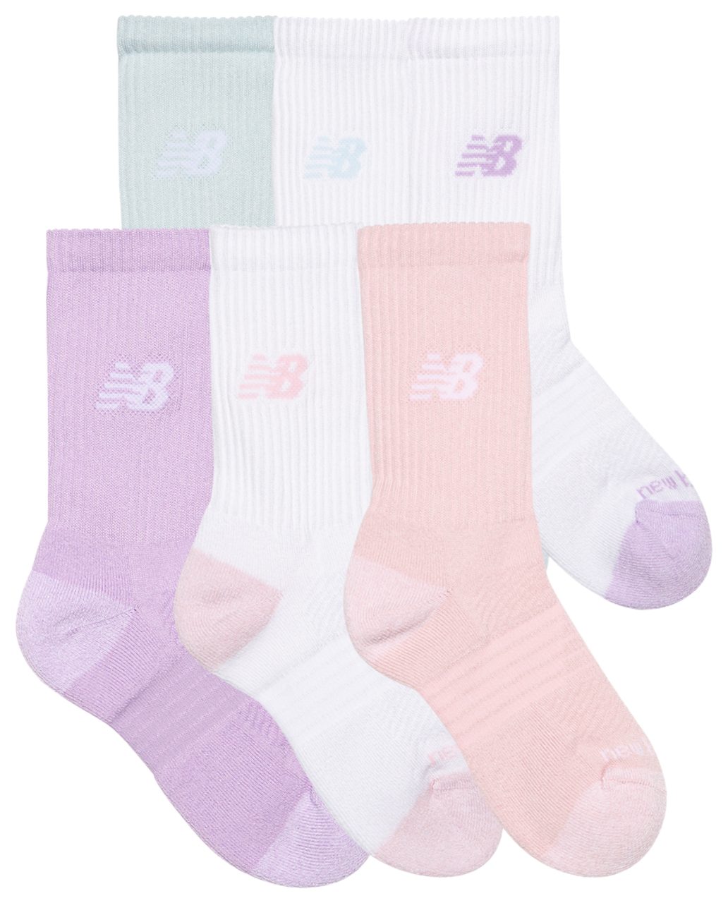 New Balance Active Cushion 6PK Crew Socks Image 3 of 3. Tap to open photo gallery.