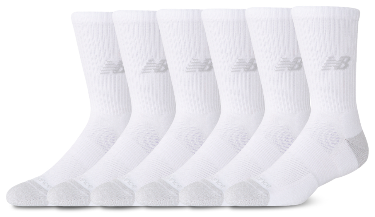 New Balance Active Cushion 6PK Crew Sock  Image 1 of 1. Tap to open photo gallery.