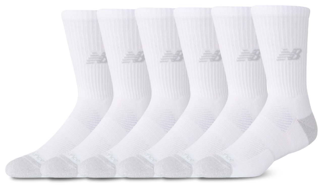 New Balance Active Cushion 6PK Crew Sock  Image 1 of 1. Tap to open photo gallery.