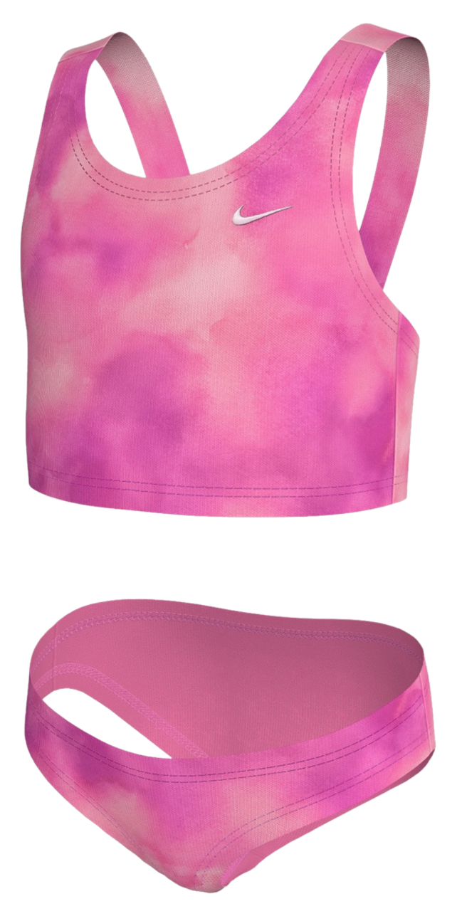 Nike Long Sleeve Hydroguard Midkini Set Image 3 of 7. Tap to open photo gallery.
