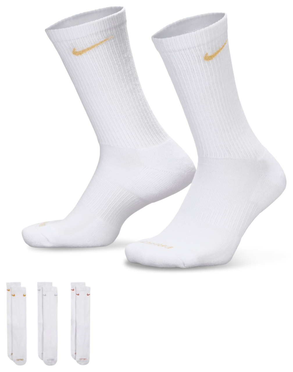 Nike Nike Everyday Plush Cush Crew 3PR Image 1 of 4. Tap to open photo gallery.