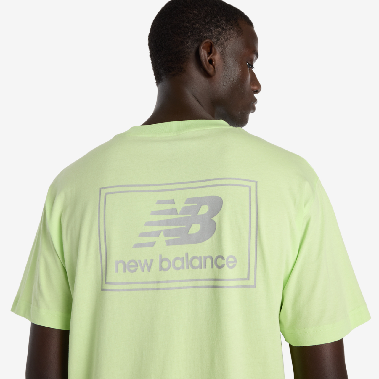 New Balance Woven Label T-Shirt Image 2 of 2. Tap to open photo gallery.