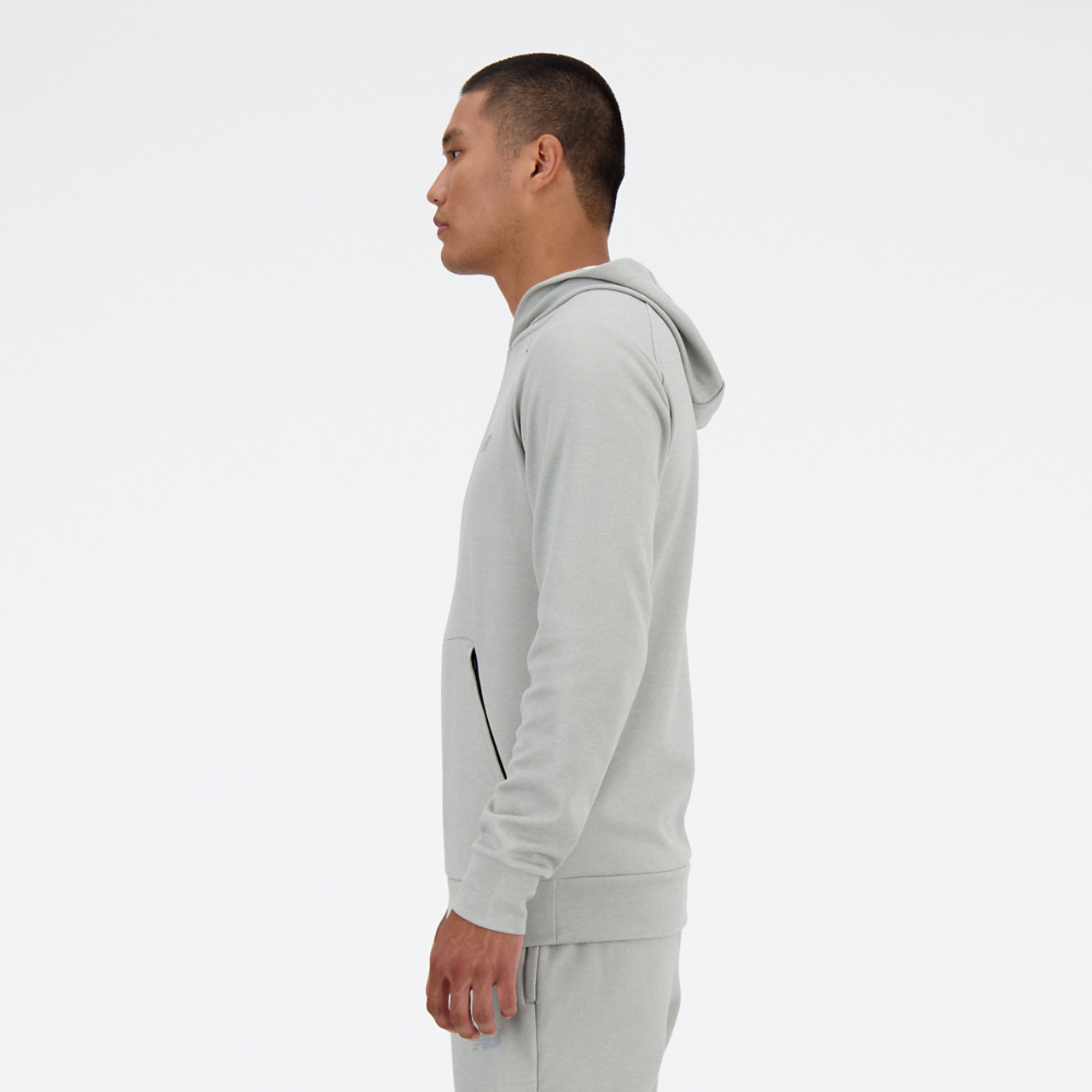 New Balance Tech Knit Pullover Hoodie Image 3 of 4. Tap to open photo gallery.