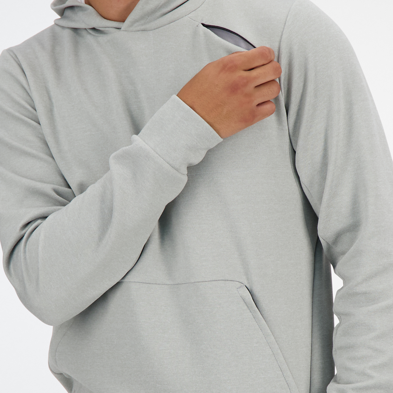 New Balance Tech Knit Pullover Hoodie Image 4 of 4. Tap to open photo gallery.