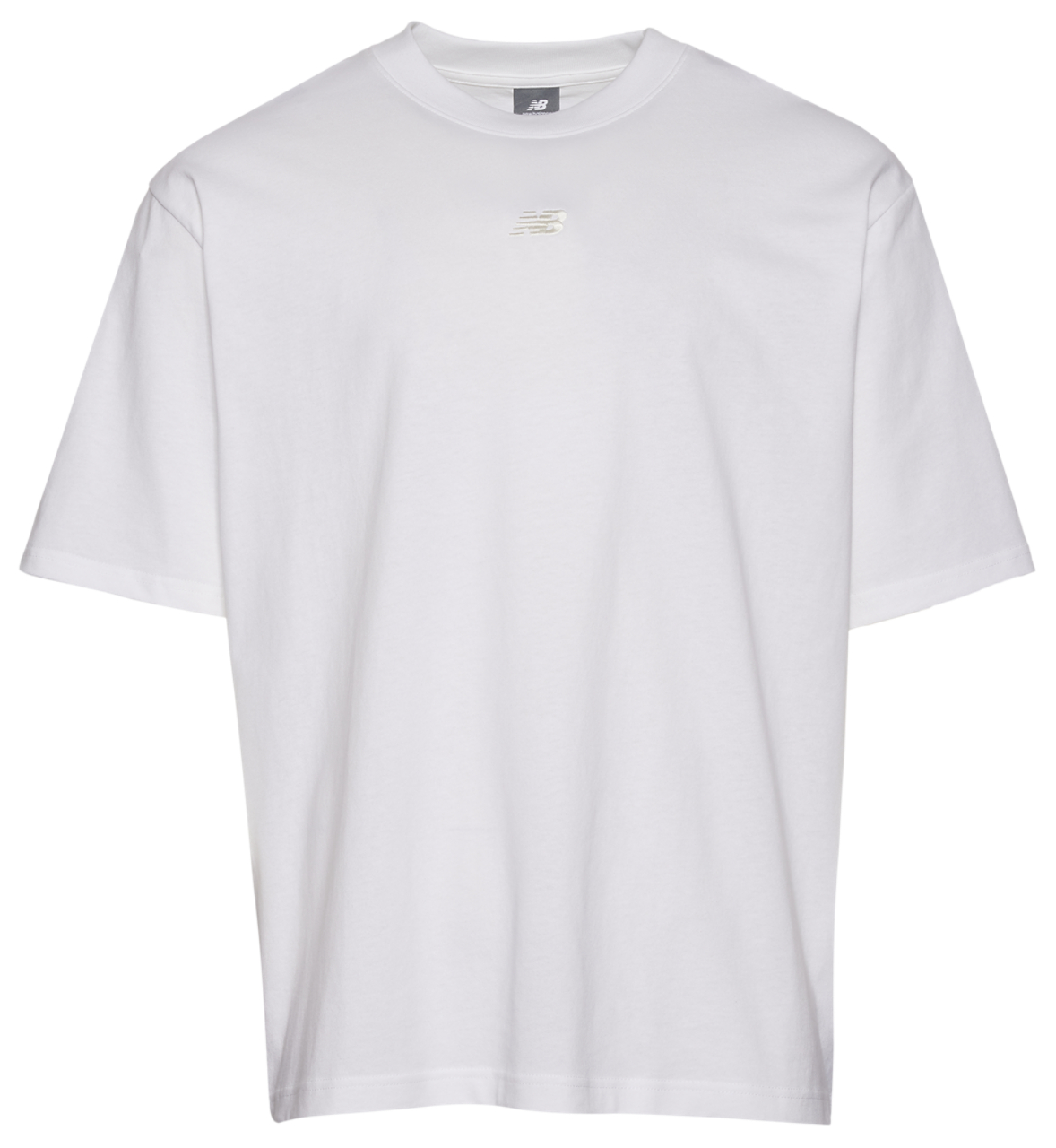New Balance Oversized Center Chest Emblem Tonal T-Shirt Image 1 of 1. Tap to open photo gallery.