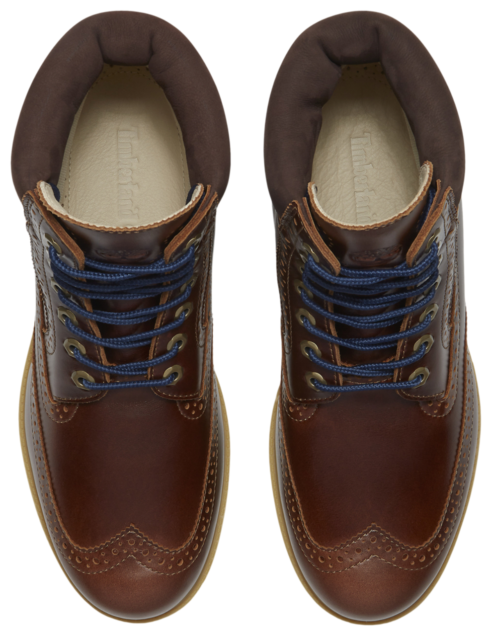 Timberland 6 Inch Brogue Boots Image 4 of 10. Tap to open photo gallery.