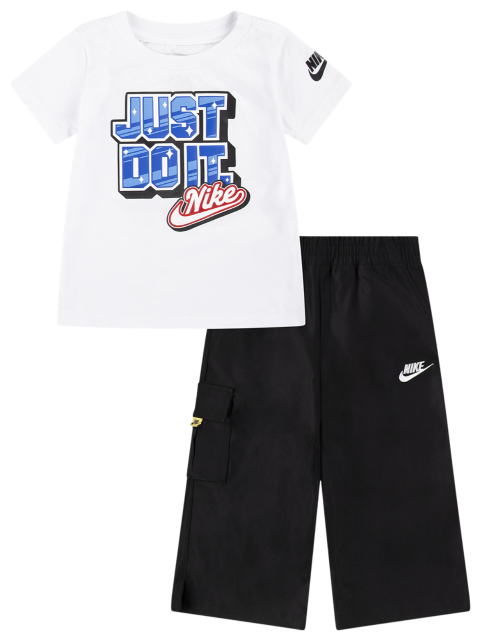 Nike Step Up Your Game S/S T-Shirt and Pants Set Image 1 of 7. Tap to open photo gallery.