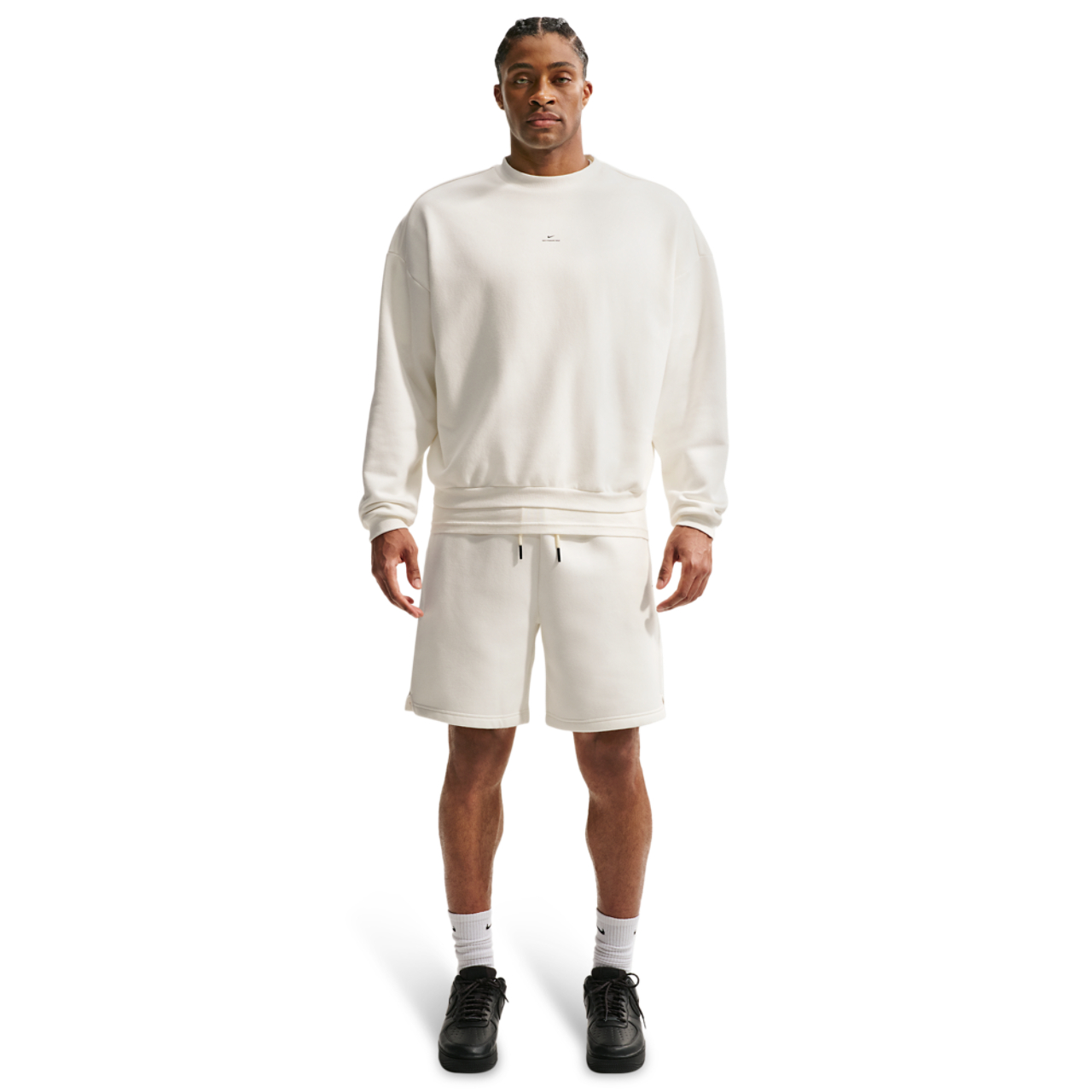 Nike Tech Fit Standard Issue Brush Fleece 8In Short Image 3 of 4. Tap to open photo gallery.