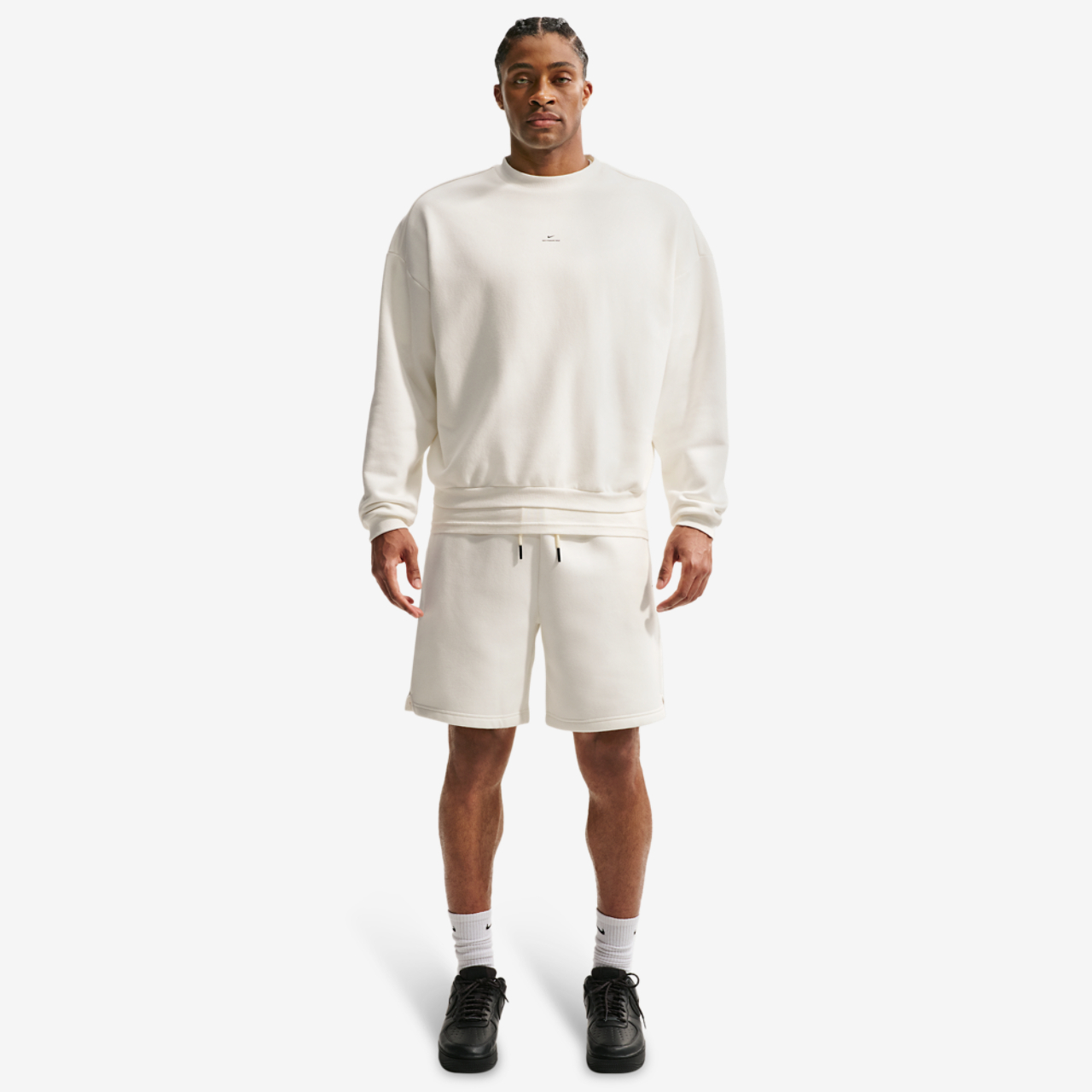 Nike Tech Fit Standard Issue Brush Fleece 8In Short Image 3 of 4. Tap to open photo gallery.