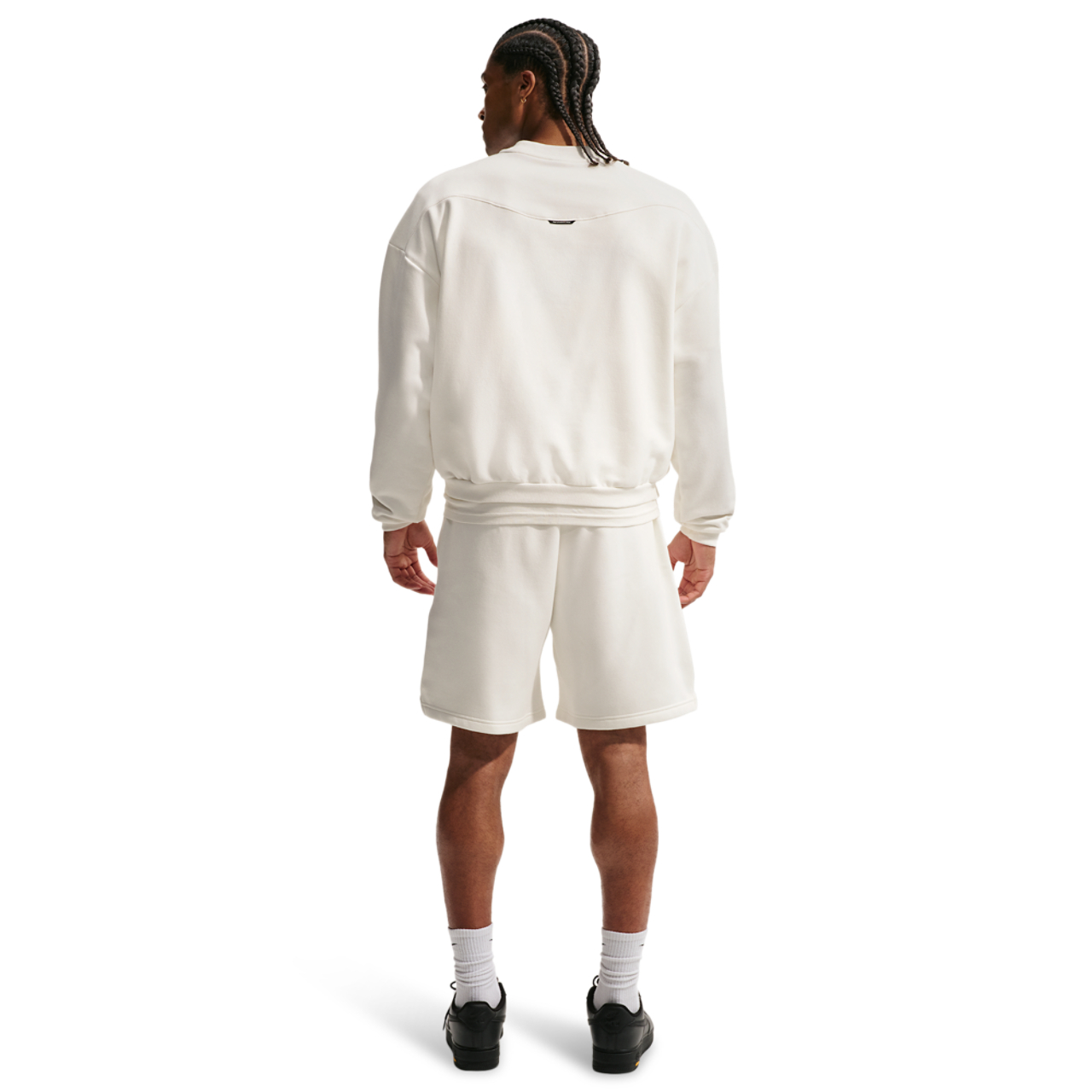 Nike Tech Fit Standard Issue Brush Fleece 8In Short Image 4 of 4. Tap to open photo gallery.
