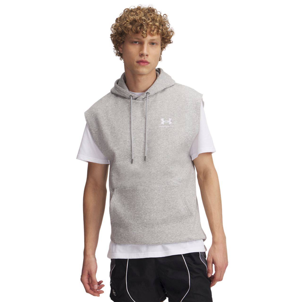 Under Armour Icon Fleece Sleeveless Hoodie Image 1 of 3. Tap to open photo gallery.