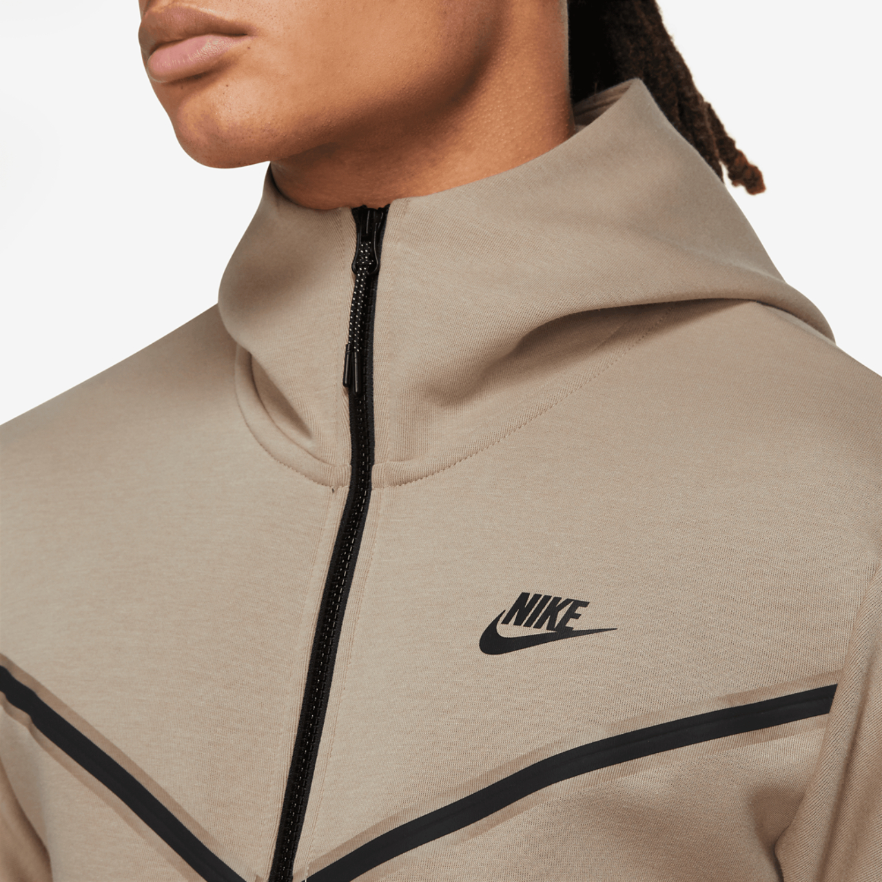 Nike Tech Fleece Full-Zip Hoodie Image 3 of 3. Tap to open photo gallery.