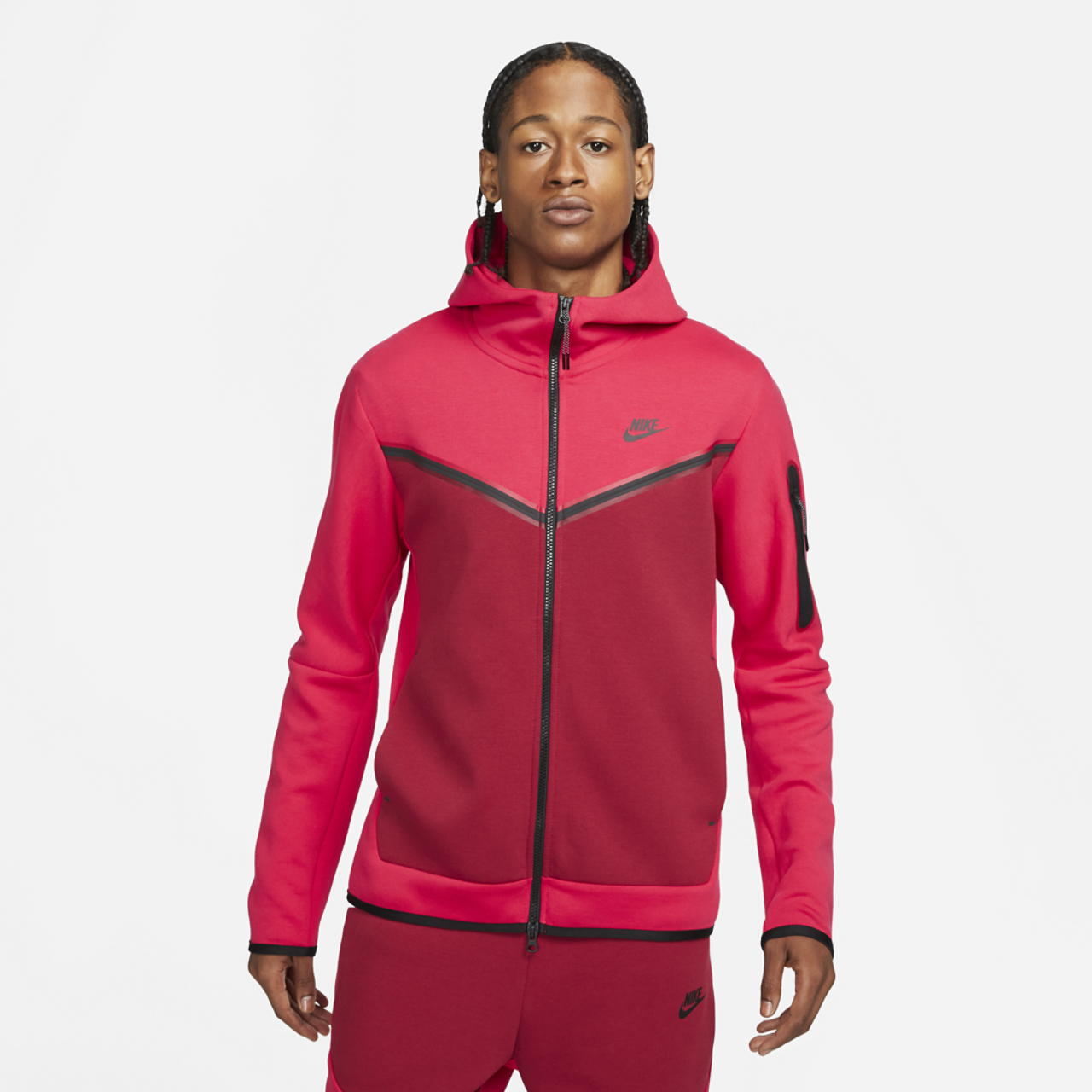Nike Tech Fleece Full-Zip Hoodie Image 1 of 2. Tap to open photo gallery.