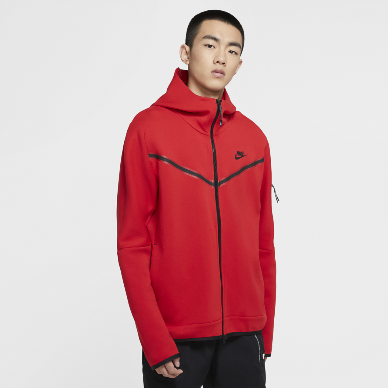 Nike Tech Fleece Full-Zip Hoodie Image 3 of 7. Tap to open photo gallery.