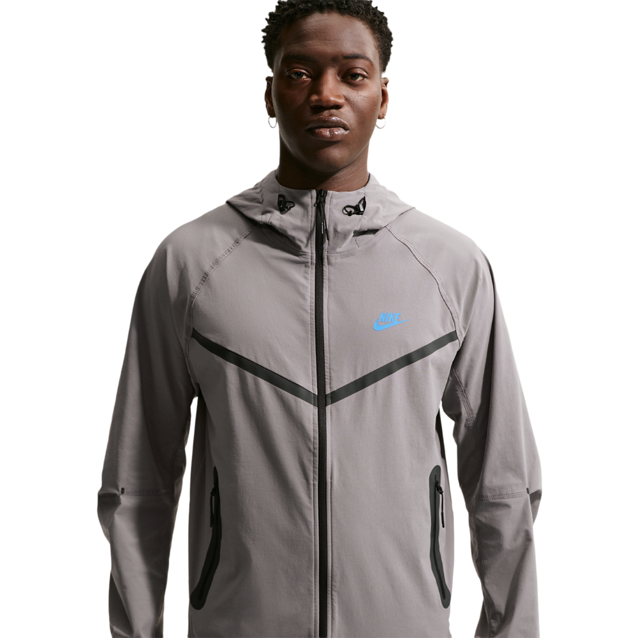 Nike Drifit Tech Woven Windrunner FZ Jacket Image 1 of 4. Tap to open photo gallery.