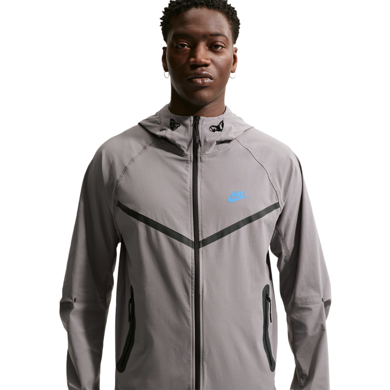 Nike Drifit Tech Woven Windrunner FZ Jacket Image 1 of 4. Tap to open photo gallery.