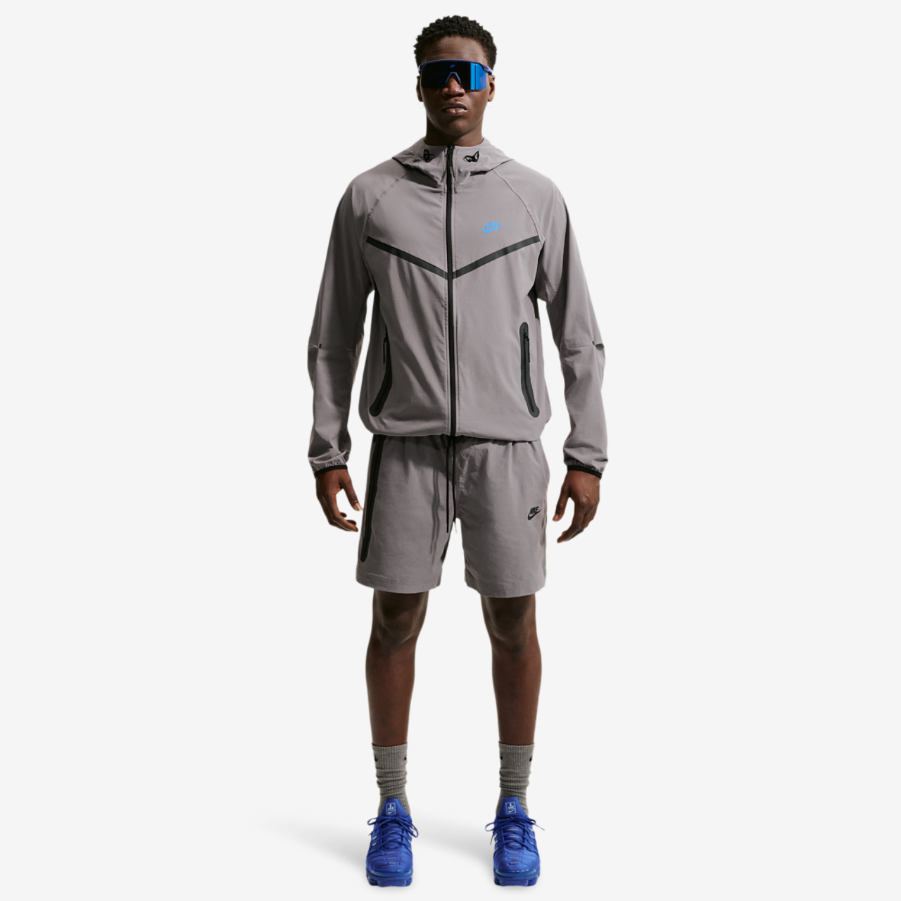 Nike Drifit Tech Woven Windrunner FZ Jacket Image 3 of 4. Tap to open photo gallery.
