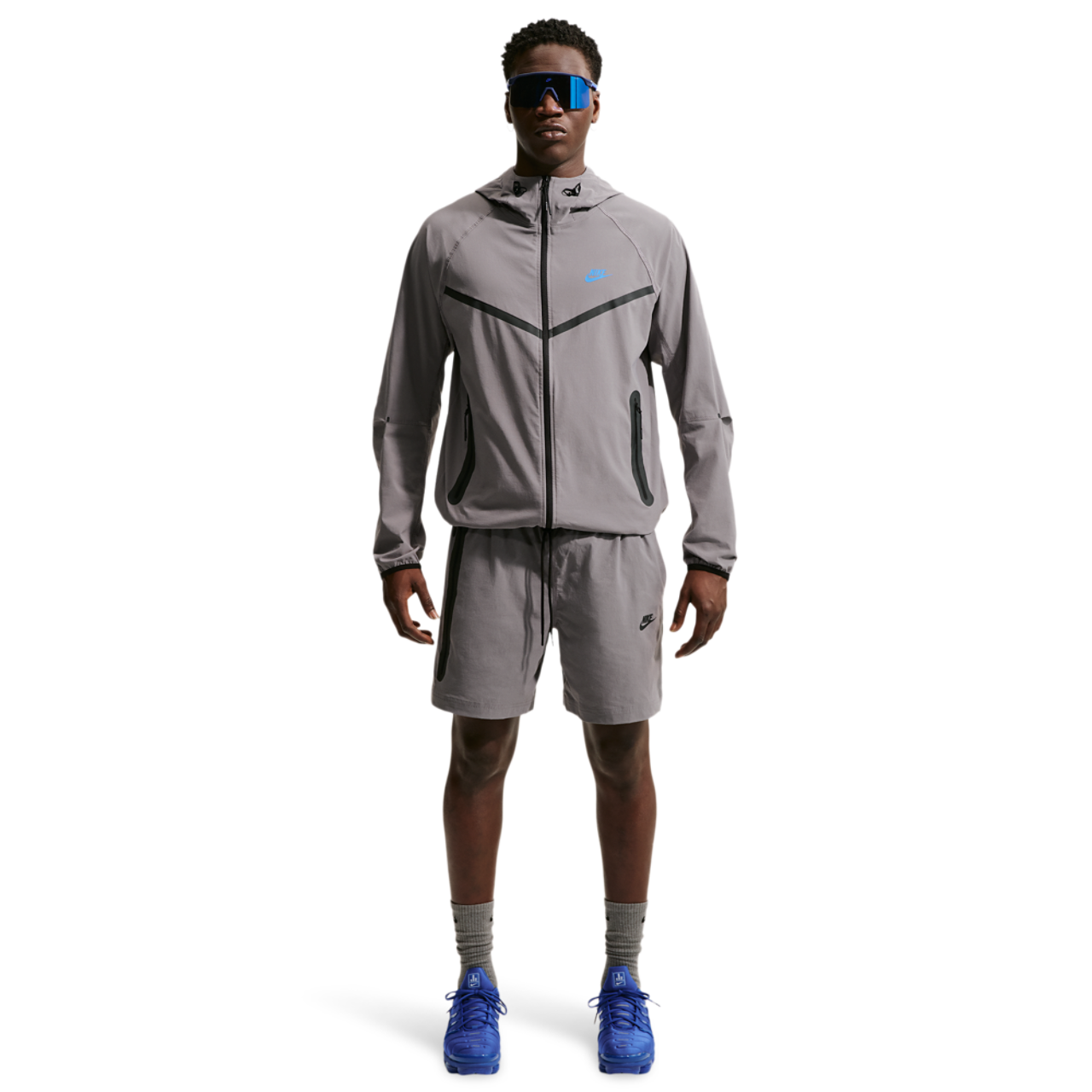 Nike Drifit Tech Woven Windrunner FZ Jacket Image 3 of 4. Tap to open photo gallery.