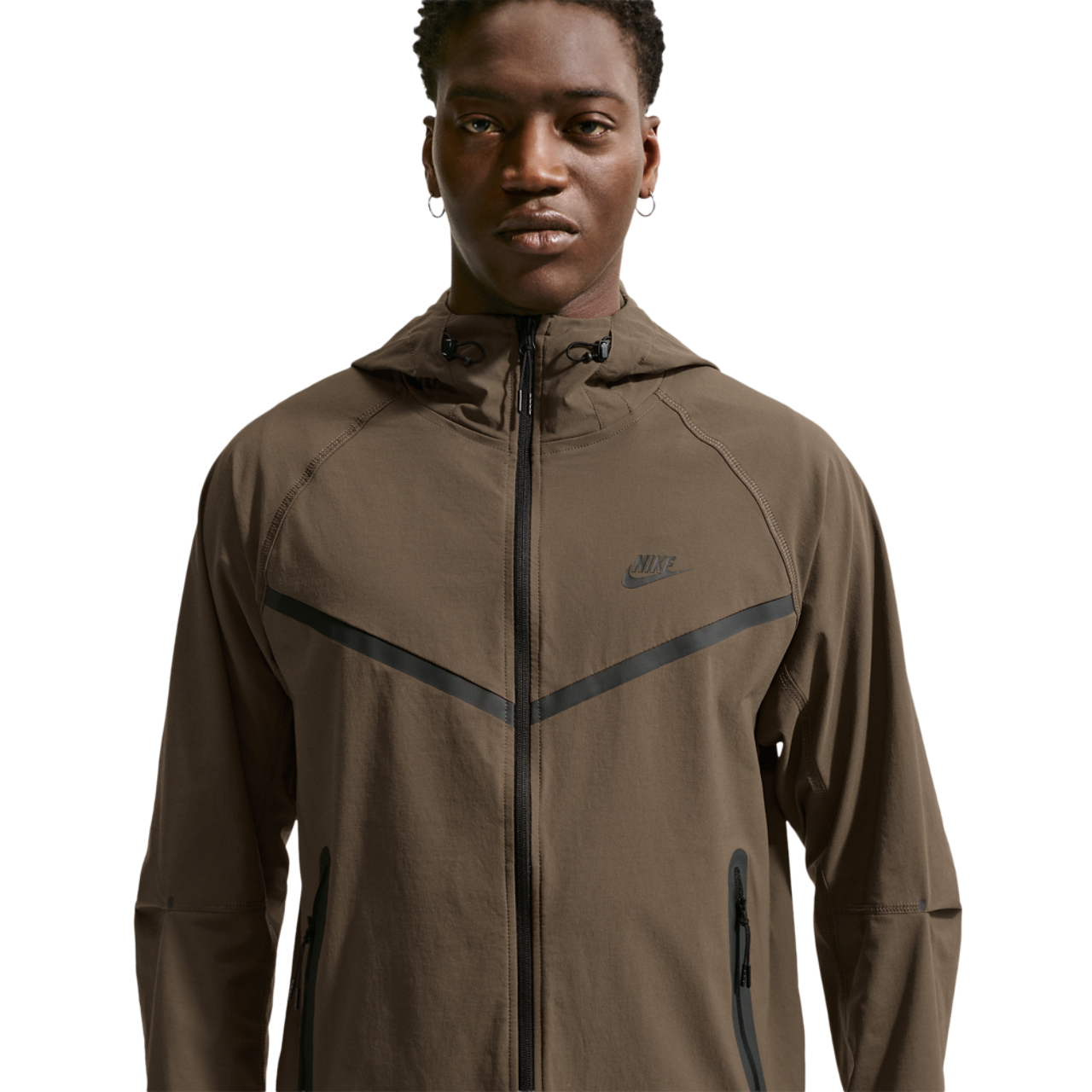 Nike Drifit Tech Woven Windrunner FZ Jacket Image 1 of 5. Tap to open photo gallery.