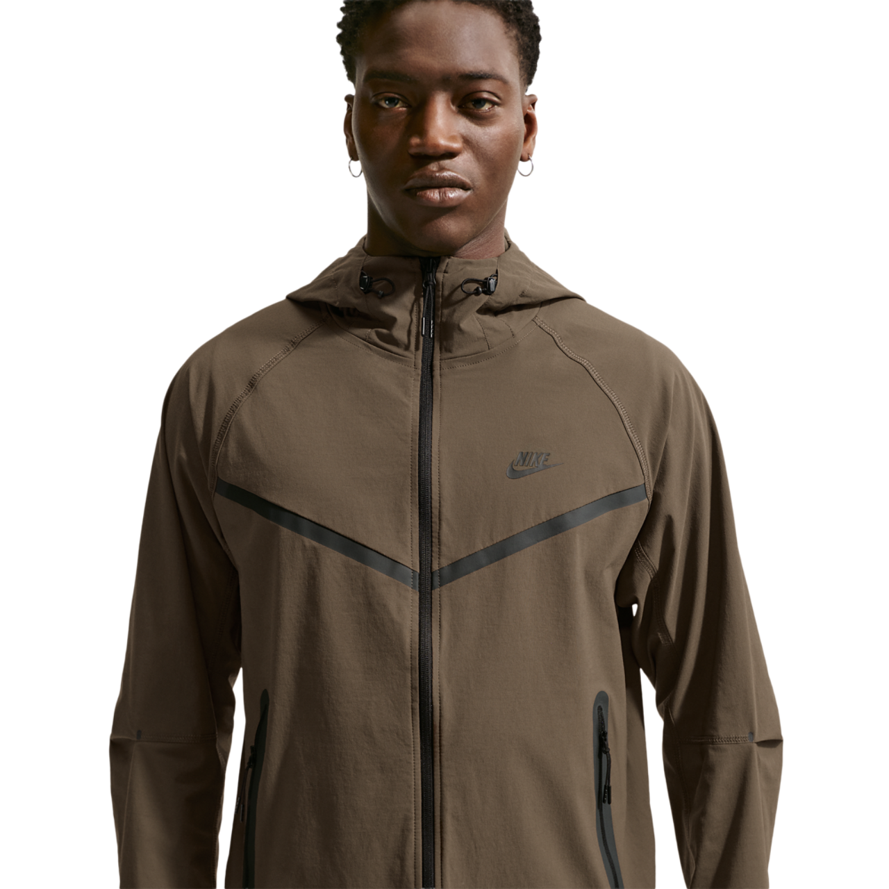 Nike Drifit Tech Woven Windrunner FZ Jacket Image 1 of 5. Tap to open photo gallery.