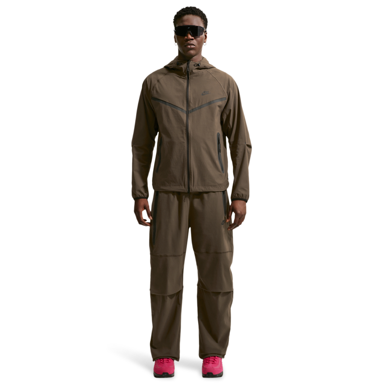 Nike Drifit Tech Woven Windrunner FZ Jacket Image 4 of 5. Tap to open photo gallery.