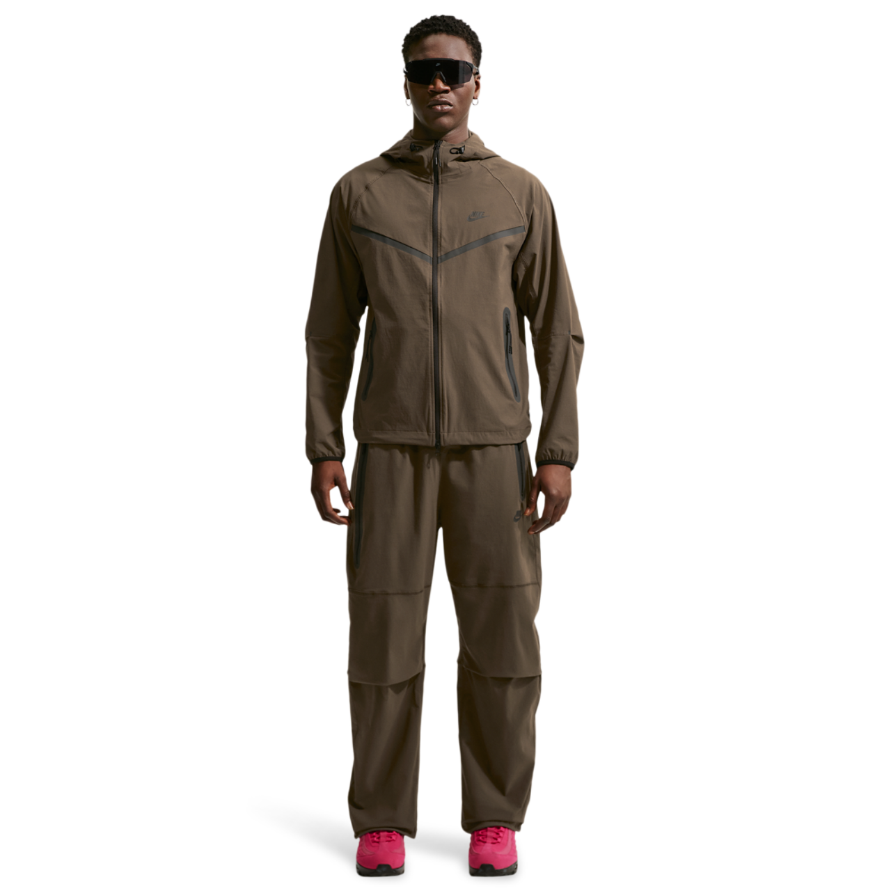 Nike Drifit Tech Woven Windrunner FZ Jacket Image 4 of 5. Tap to open photo gallery.