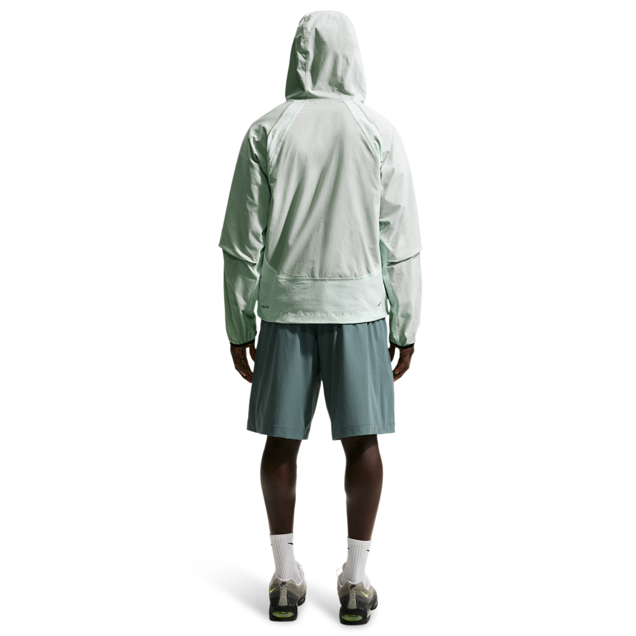 Nike Tech Drifit Woven CB FZ Windrunner Jacket Image 4 of 4. Tap to open photo gallery.