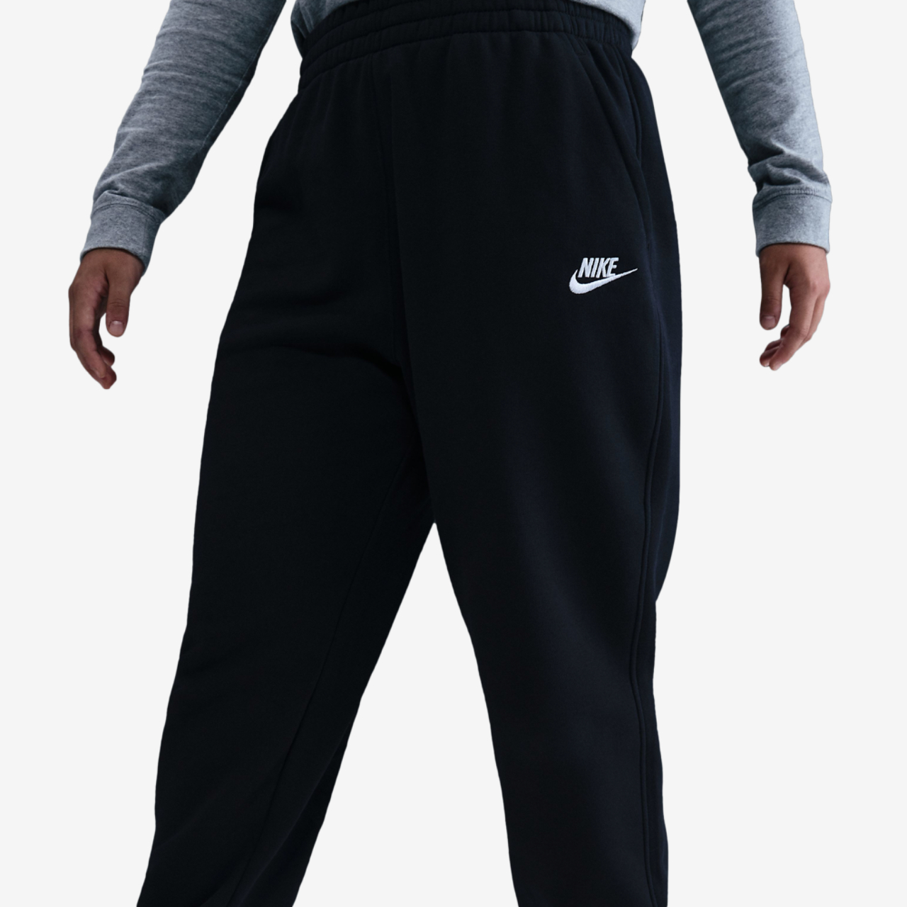 Nike NSW Club LBR Oversized Fleece Pants Image 1 of 2. Tap to open photo gallery.