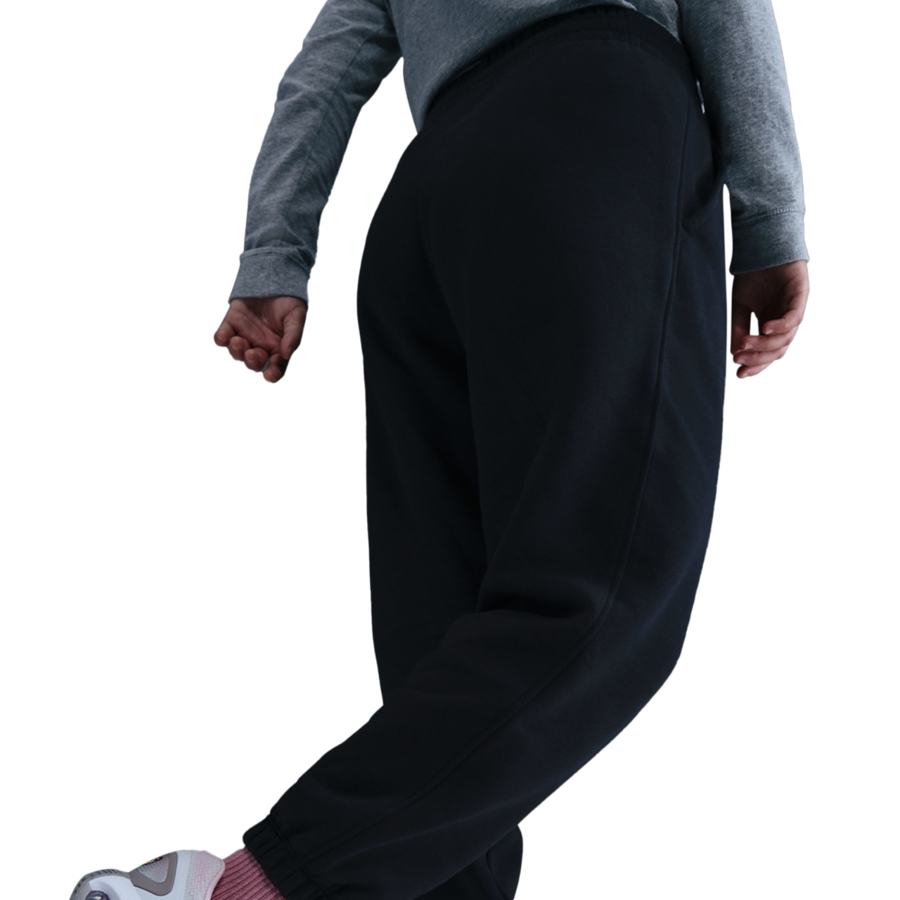 Nike NSW Club LBR Oversized Fleece Pants Image 2 of 2. Tap to open photo gallery.