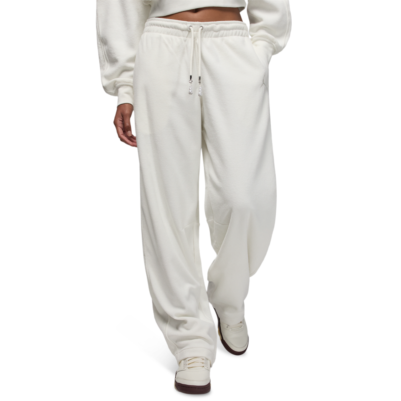 Jordan Flight Fleece Seasonal Barrel Pants Image 1 of 5. Tap to open photo gallery.
