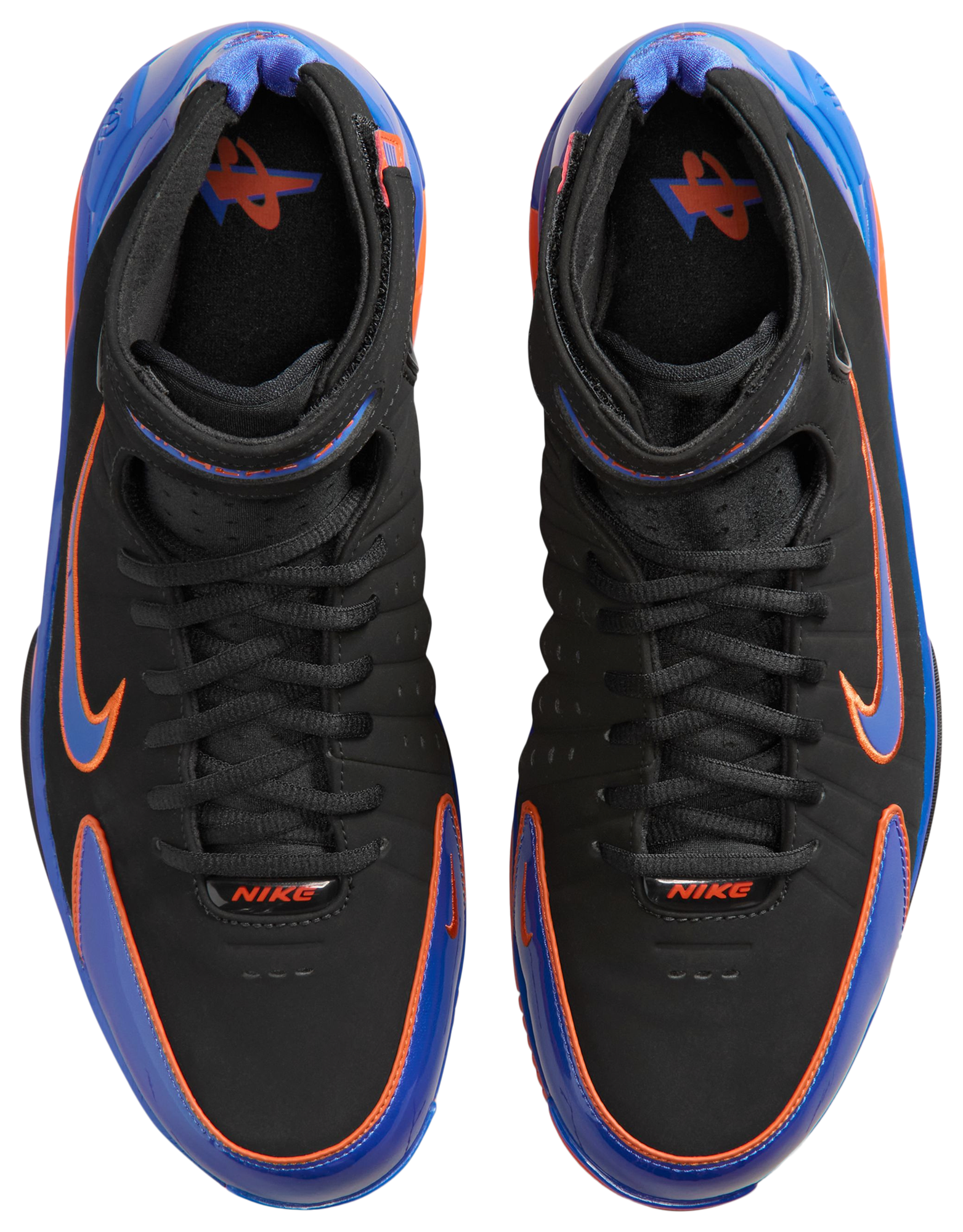 Nike Huarache 2k4 - Black/Varsity Royal/Orange - Image 4