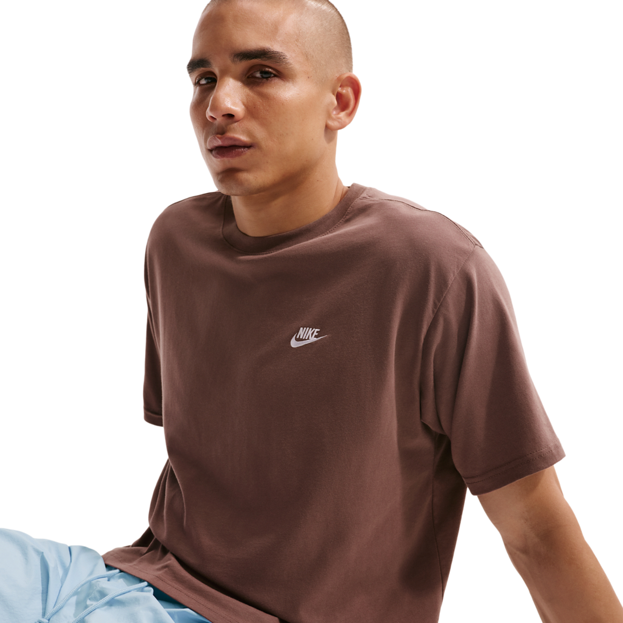 Nike NSW Club Max Tee Image 1 of 5. Tap to open photo gallery.