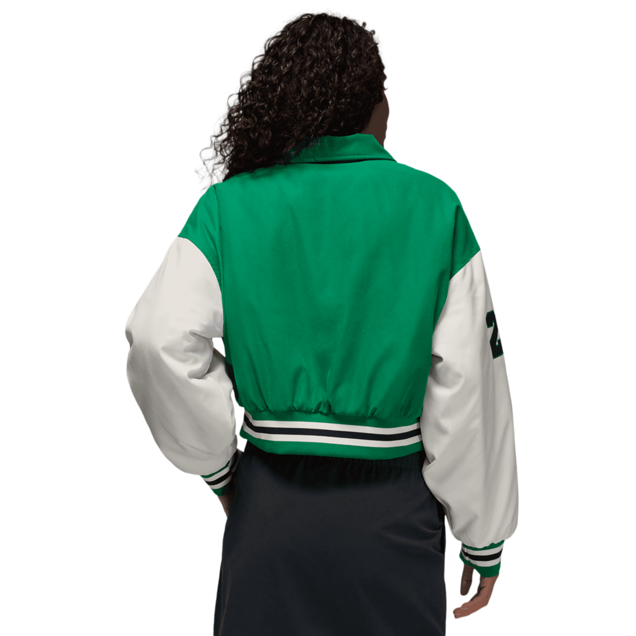 Jordan Brooklyn Varsity Filled Jacket Image 2 of 8. Tap to open photo gallery.