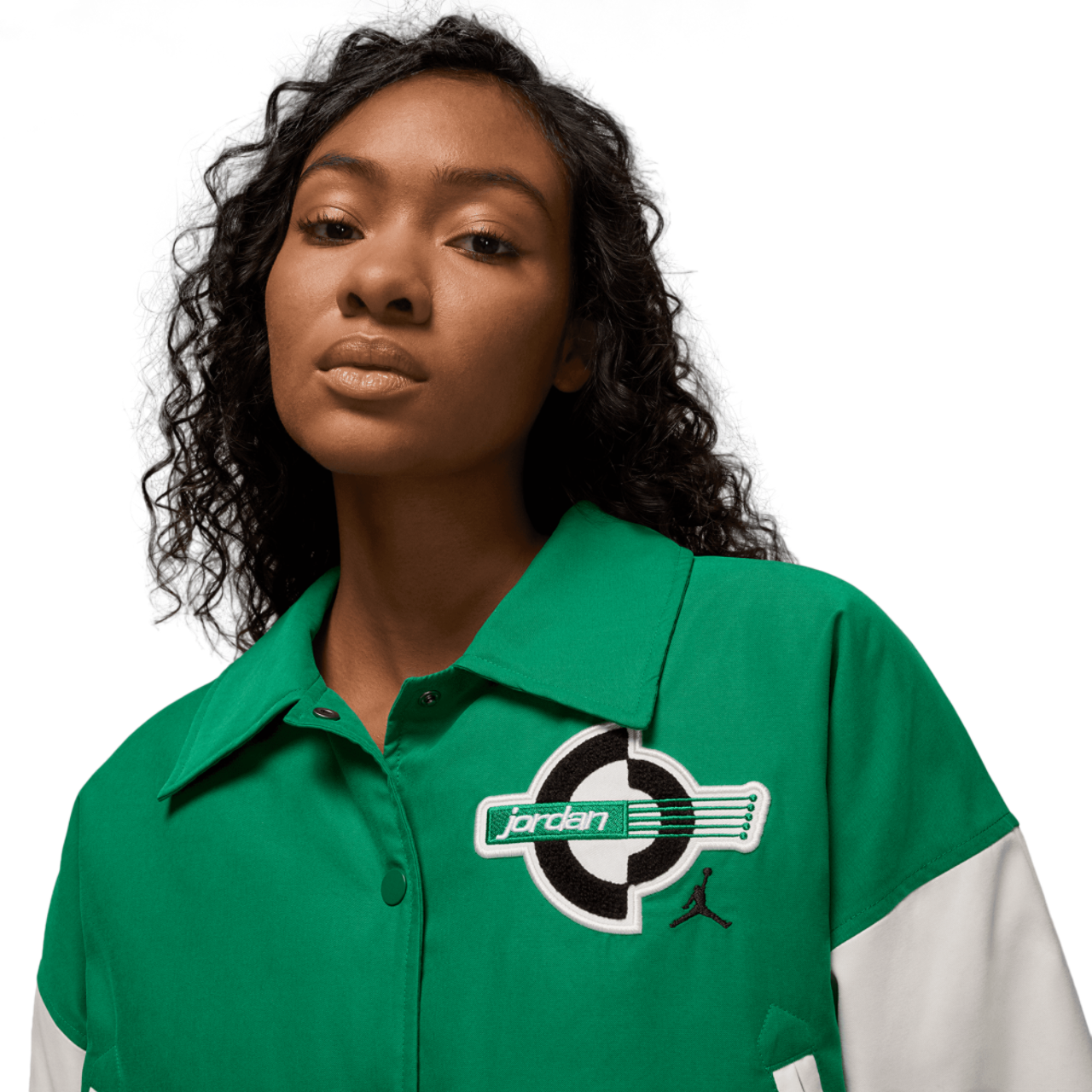 Jordan Brooklyn Varsity Filled Jacket Image 4 of 8. Tap to open photo gallery.