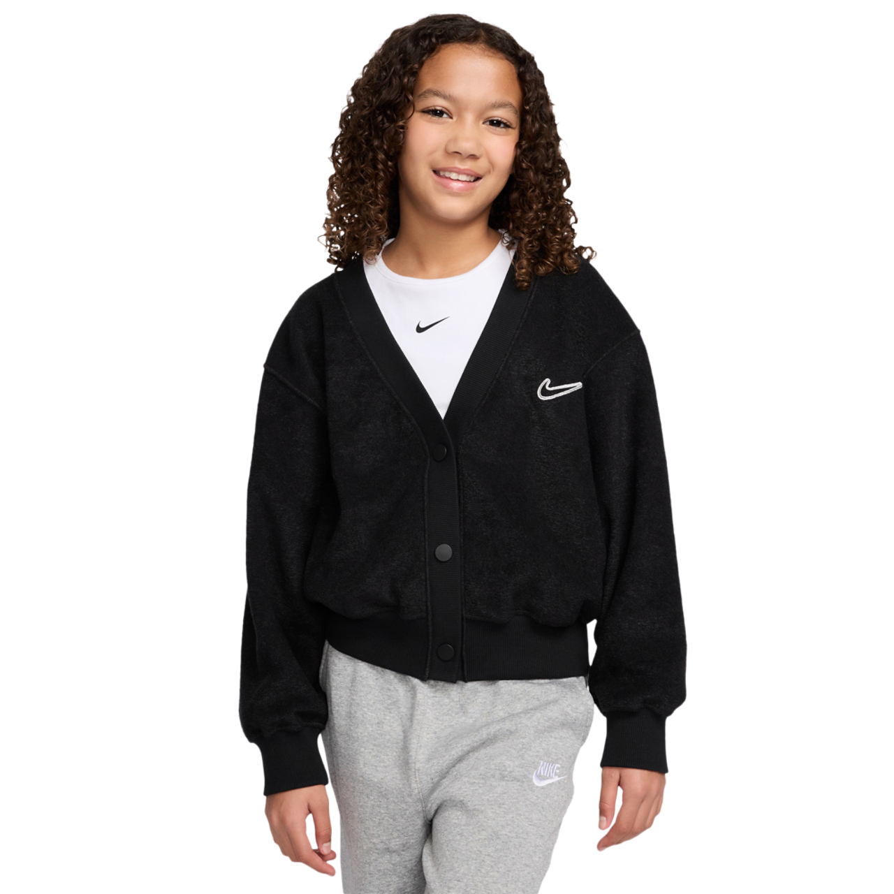 Nike NSW Fleece Long Sleeve Cozy Top - Girls' Grade School | Foot