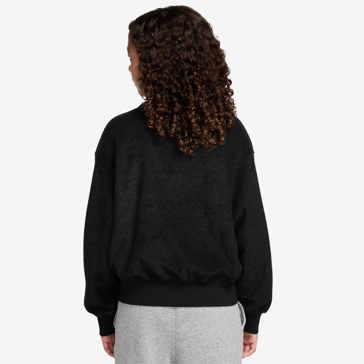 Nike NSW Fleece Long Sleeve Cozy Top Image 2 of 3. Tap to open photo gallery.