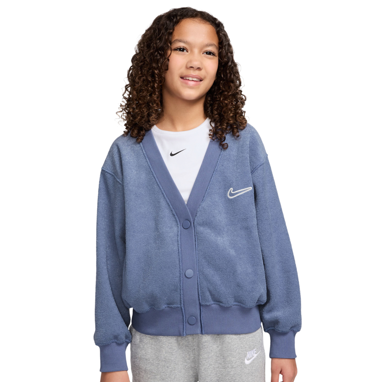Nike NSW Fleece Long Sleeve Cozy Top - Girls' Grade School | Foot