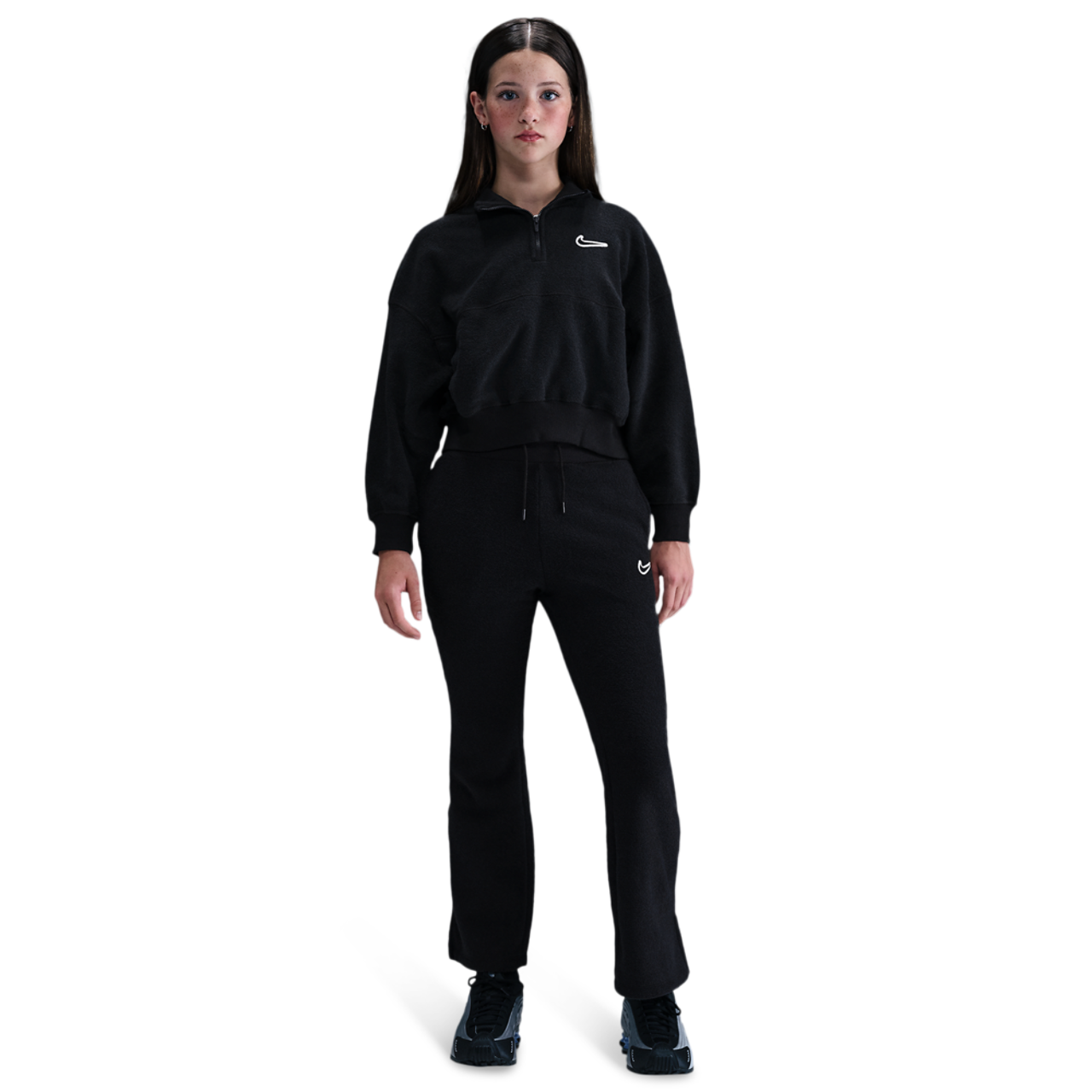 Nike NSW Fleece Long Sleeve Quarter-Zip Image 3 of 4. Tap to open photo gallery.