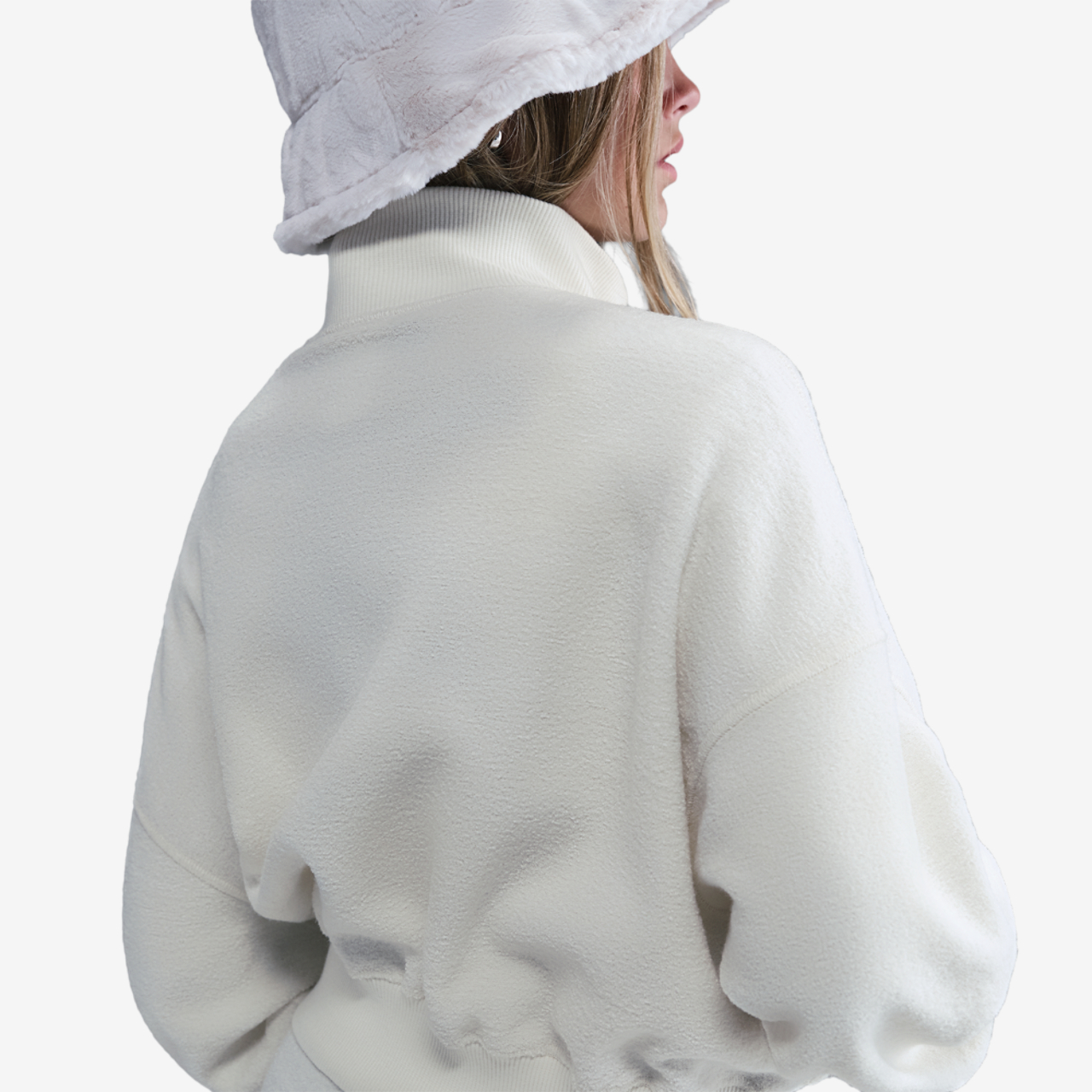 Nike NSW Fleece Long Sleeve Quarter-Zip Image 2 of 5. Tap to open photo gallery.